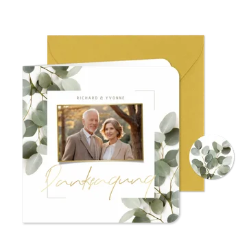 Danksagung Goldene Hochzeit Eukalyptus